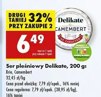 Biedronka Ser camembert Delikate oferta