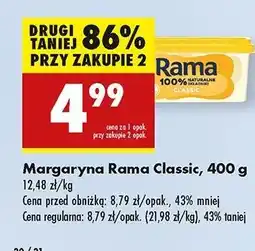 Biedronka Margaryna Rama Classic oferta