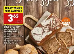 Biedronka Chleb żytni bez drożdży oferta