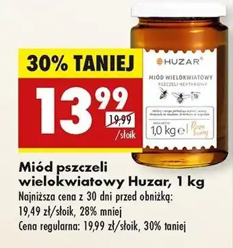 Biedronka Miód pszczeli wielokwiatowy Huzar oferta