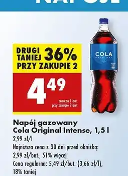 Biedronka Napój Cola Original Intense oferta