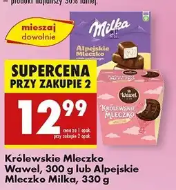 Biedronka Królewskie mleczko waniliowe Wawel Mleczko oferta