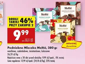 Biedronka Podniebne mleczko kokosowe Meltie oferta