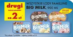 Biedronka Lody świeże mleko i czekolada intense Algida Big Milk oferta