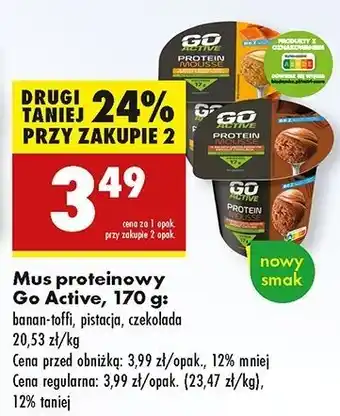 Biedronka Mus czekoladowy Go Active oferta