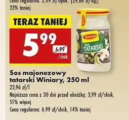 Biedronka Sos tatarski Winiary oferta