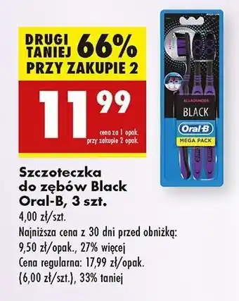 Biedronka Szczoteczka do zębów black medium Oral-B Allrounder oferta