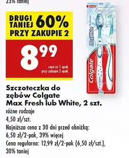 Biedronka Szczoteczka do zębów Colgate Max Fresh oferta