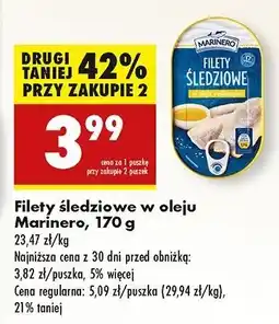 Biedronka Filet śledziowe w oleju roślinnym Marinero oferta