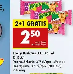 Biedronka Lód patec Nestle Kaktus oferta