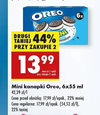 Biedronka Lody mini kanapki Oreo Ice Cream oferta