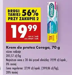 Biedronka Krem mocujący do protez delikatnie miętowy Corega Super Mocny oferta