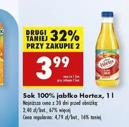 Biedronka Sok jabłkowy 100% Hortex oferta