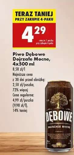 Biedronka Piwo Dębowe Mocne oferta