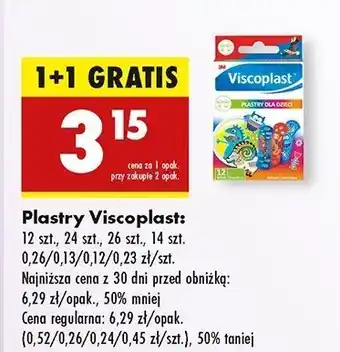 Biedronka Plastry tamujące krawienie Viscoplast oferta