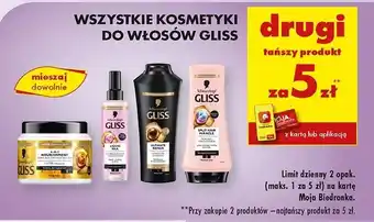 Biedronka Maska do włosów Gliss Kur Nourish 2-In-1 Treatment oferta