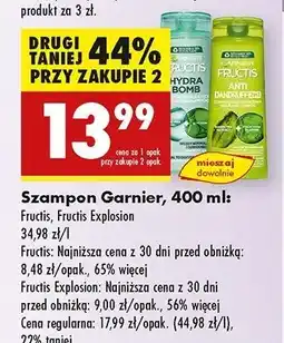 Biedronka Szampon do włosów Garnier Fructis Hydra Bomb oferta