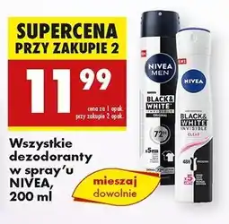 Biedronka Antyperspirant original Nivea Men Invisible Black & White oferta