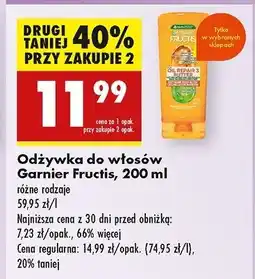 Biedronka Odżywka do włosów Garnier Fructis Oil Repair 3 Butter oferta