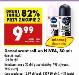 Biedronka Antyperspirant original Nivea Men Invisible Black & White oferta