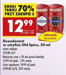 Biedronka Dezodorant Old Spice Captain oferta