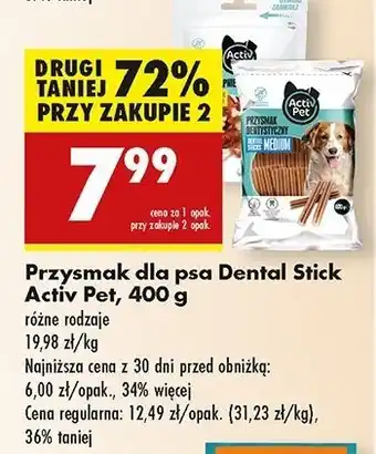 Biedronka Przysmak dentystyczny dla psa maxi Activ Pet oferta