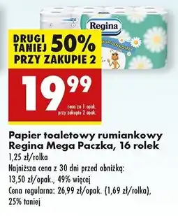 Biedronka Papier toaletowy rumiankowy Regina oferta