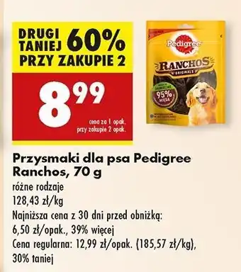 Biedronka Przysmak dla psa originals jagnięcina Pedigree Ranchos oferta