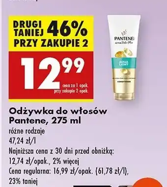 Biedronka Balsam do włosów Pantene Pro-V Aqua Light oferta