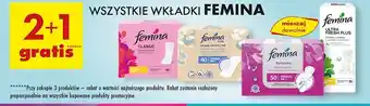 Biedronka Wkładki ultra fresh plus Femina oferta