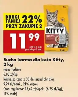 Biedronka Sucha karma dla kota - wołowina z warzywami Kitty oferta