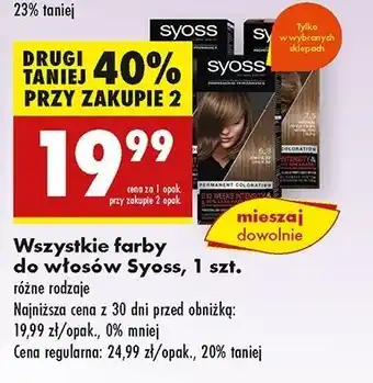 Biedronka Farba do włosów 7.5 Syoss Professional Performance oferta