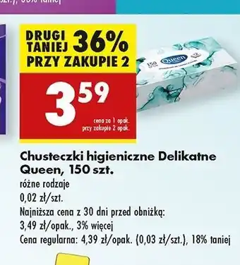 Biedronka Chusteczki higieniczne Queen oferta