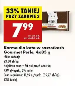 Biedronka Karma dla kota chef's recipes Purina Gourmet A La Carte oferta