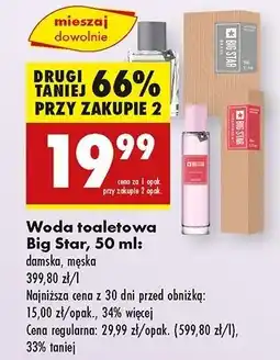 Biedronka Woda toaletowa Big Star Independent oferta