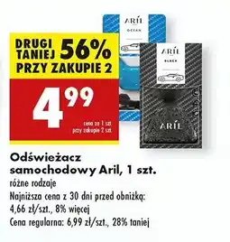 Biedronka Odświeżacz samochodowy ocean Aril Car oferta