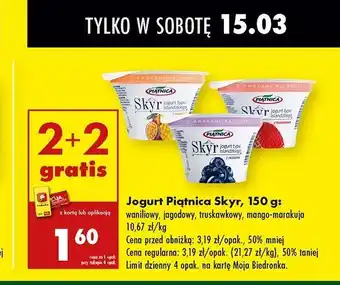 Biedronka Jogurt typu islandzkiego waniliowy Piątnica Skyr oferta