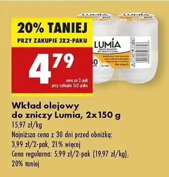 Biedronka Wkład olejowy 60 h Lumia oferta