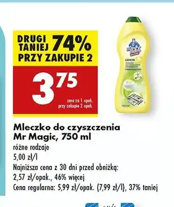 Biedronka Mleczko do czyszczenia lemon Mr Magic oferta