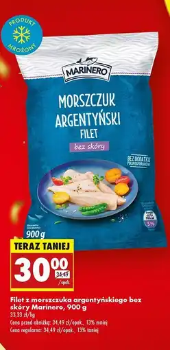 Biedronka Morszczuk argentyński filet bez skóry Marinero oferta