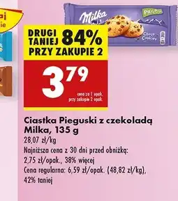 Biedronka Ciastka z kawałkami czekolady Pieguski oferta