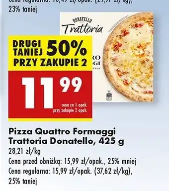 Biedronka Pizza quattro formaggi Donatello pizza oferta