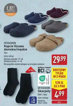 ALDI Kapcie Up2Fashion oferta