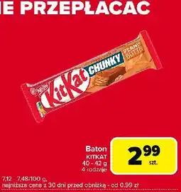 Globi Baton Kitkat Chunky Peanut Butter oferta