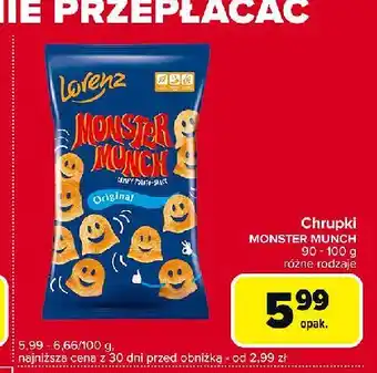 Globi Chrupki original Lorenz Monster Munch oferta