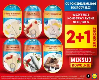 Lidl Szprot podwędzany winter w oleju roślinnym Nixe oferta