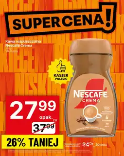 Delikatesy Centrum Kawa rozpuszczalna Nescafe Crema oferta