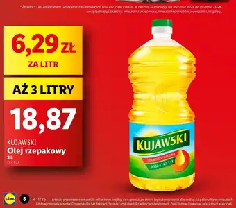 Lidl Olej rzepakowy Kujawski oferta