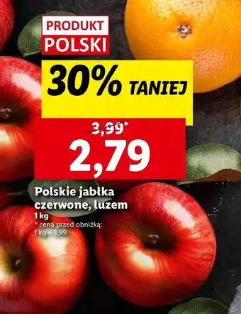 Lidl Jabłka polskie oferta