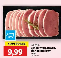 Lidl Schab wieprzowy bez kości plastry Rzeźnik Codzienna Dostawa oferta